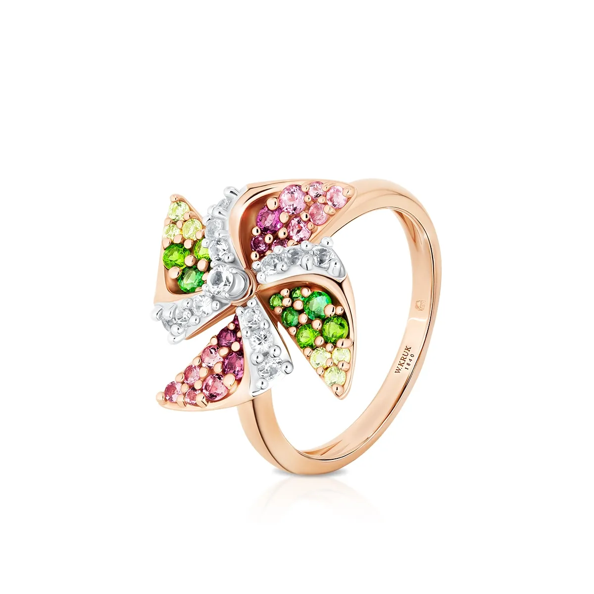 Pierścionek złoty Lunapark W.KRUK