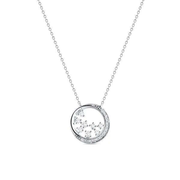 Naszyjnik złoty z diamentami Galaktyka W.KRUK