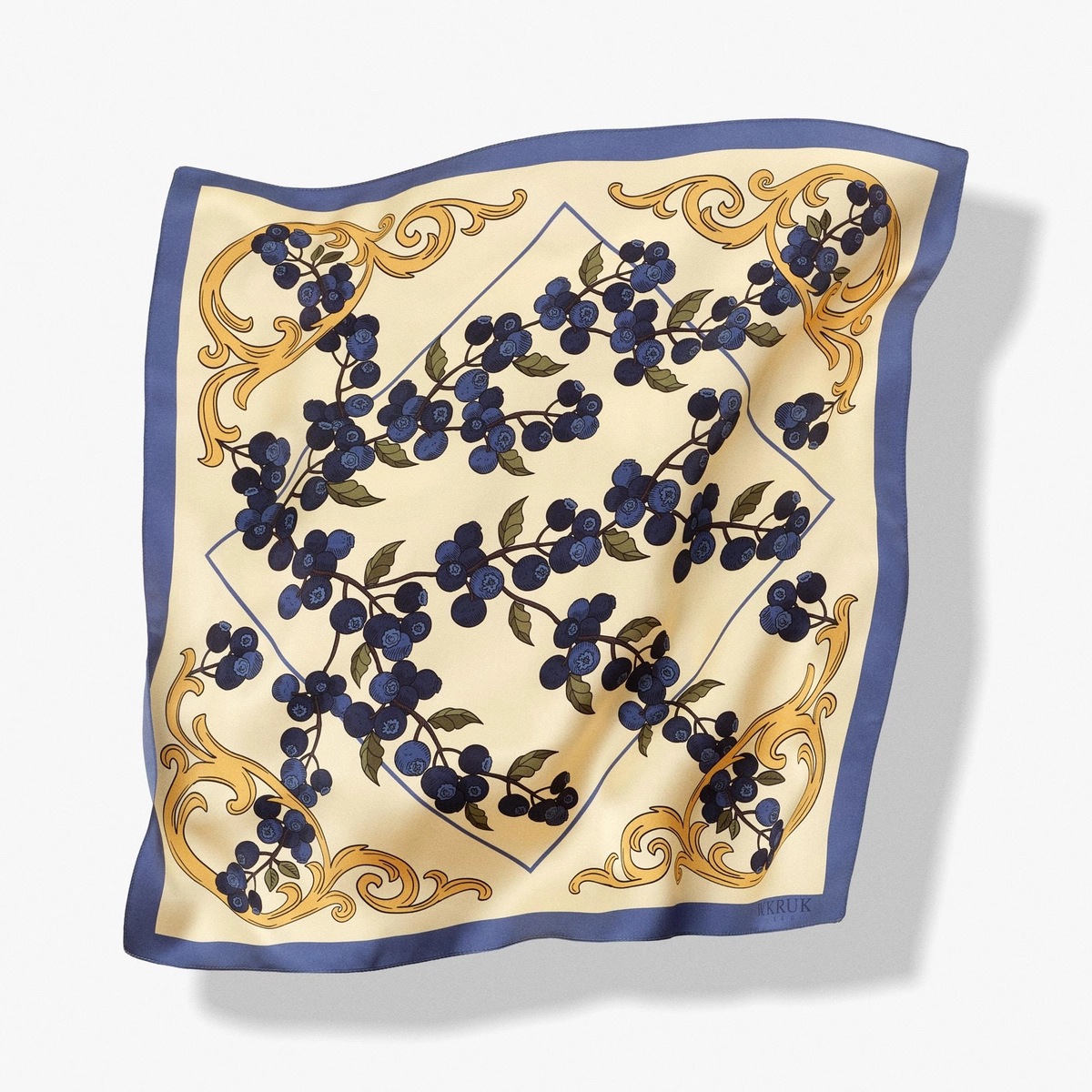 Chusta jedwabna
<BR>Kwiaty Nocy Borówka W.KRUK