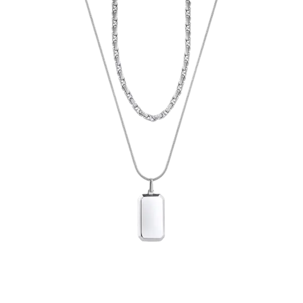 Naszyjnik stalowy kaskadowy W.KRUK