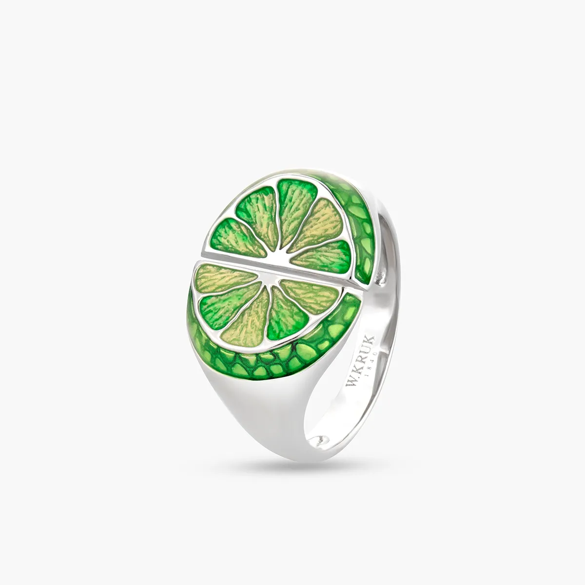 Pierścionek srebrny 
<br/> 
Kwiaty Nocy Limonki W.KRUK