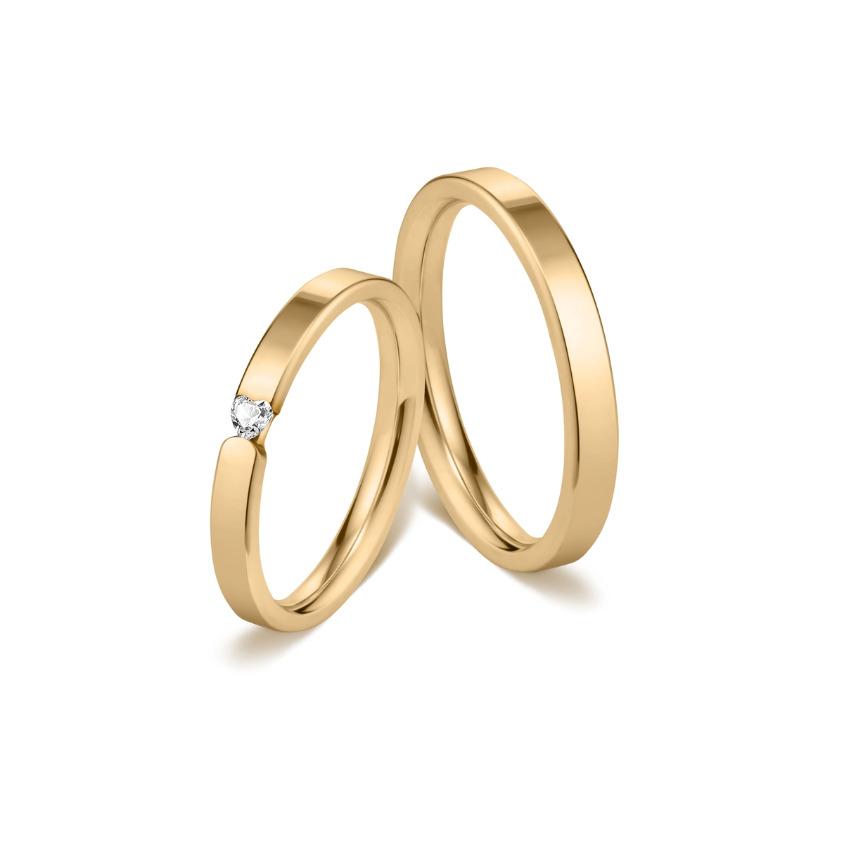 Komplet obrączek złotych SWEETHEART W.KRUK