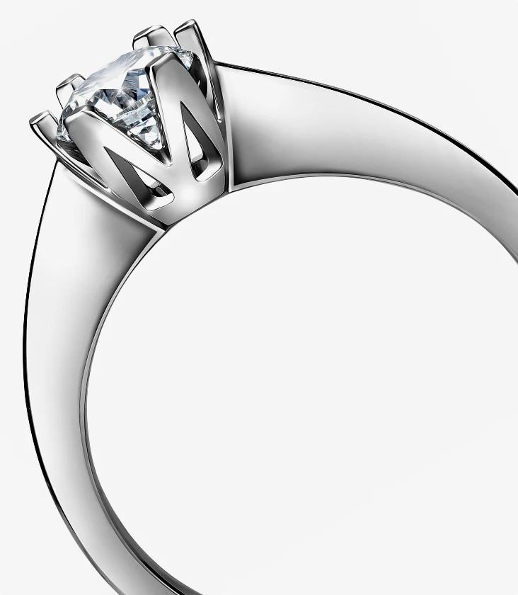 Pierścionek zaręczynowy złoty Jedyny W.KRUK