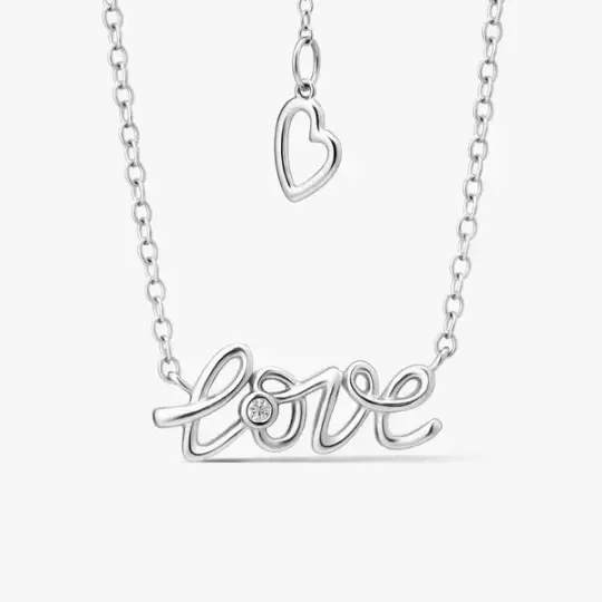 Naszyjnik srebrny z diamentem laboratoryjnym 
<br/>
Czułość W.KRUK