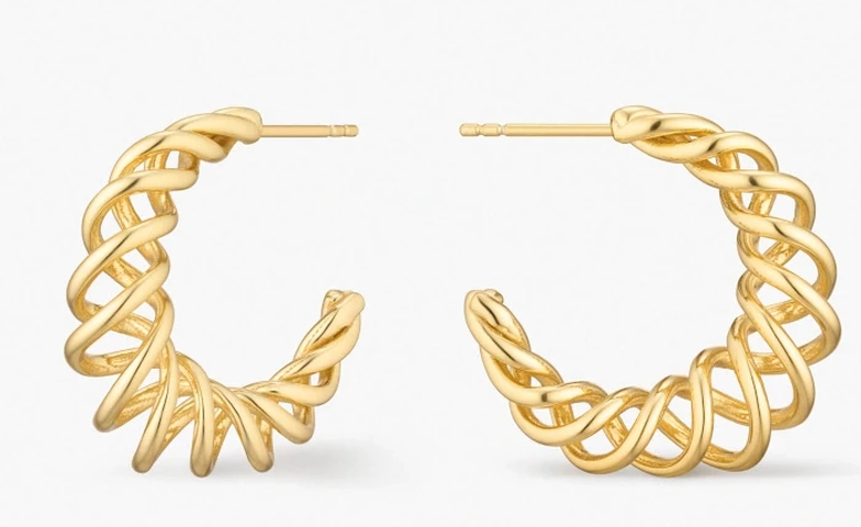 Jakie kolczyki do chabrowej sukienki?