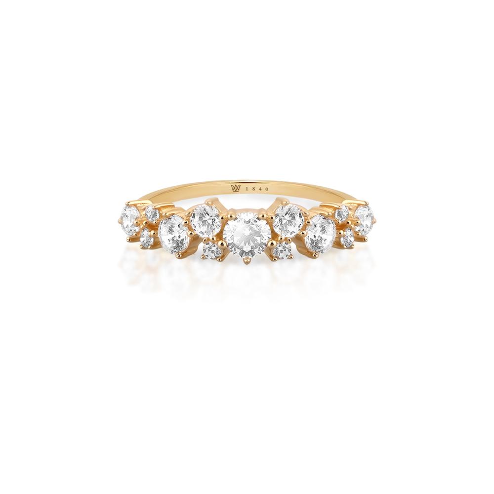 Pierścionek złoty z cyrkoniami Ceremonials – ZIH/PC978 – W.KRUK