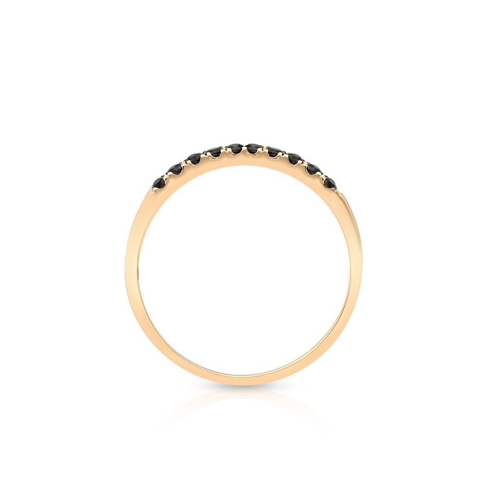 R(⑅•ᴗ•⑅)R様 Pierścionek różowe złoto z czarnymi szafirami – ZDL/PS12R