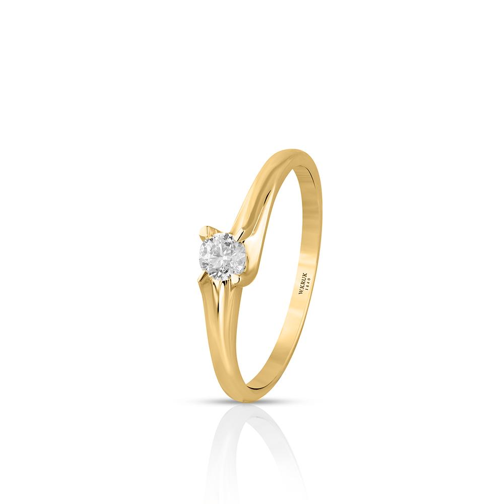 Pierścionek zaręczynowy złoty W.KRUK – ZCG/PB+88 – W.KRUK