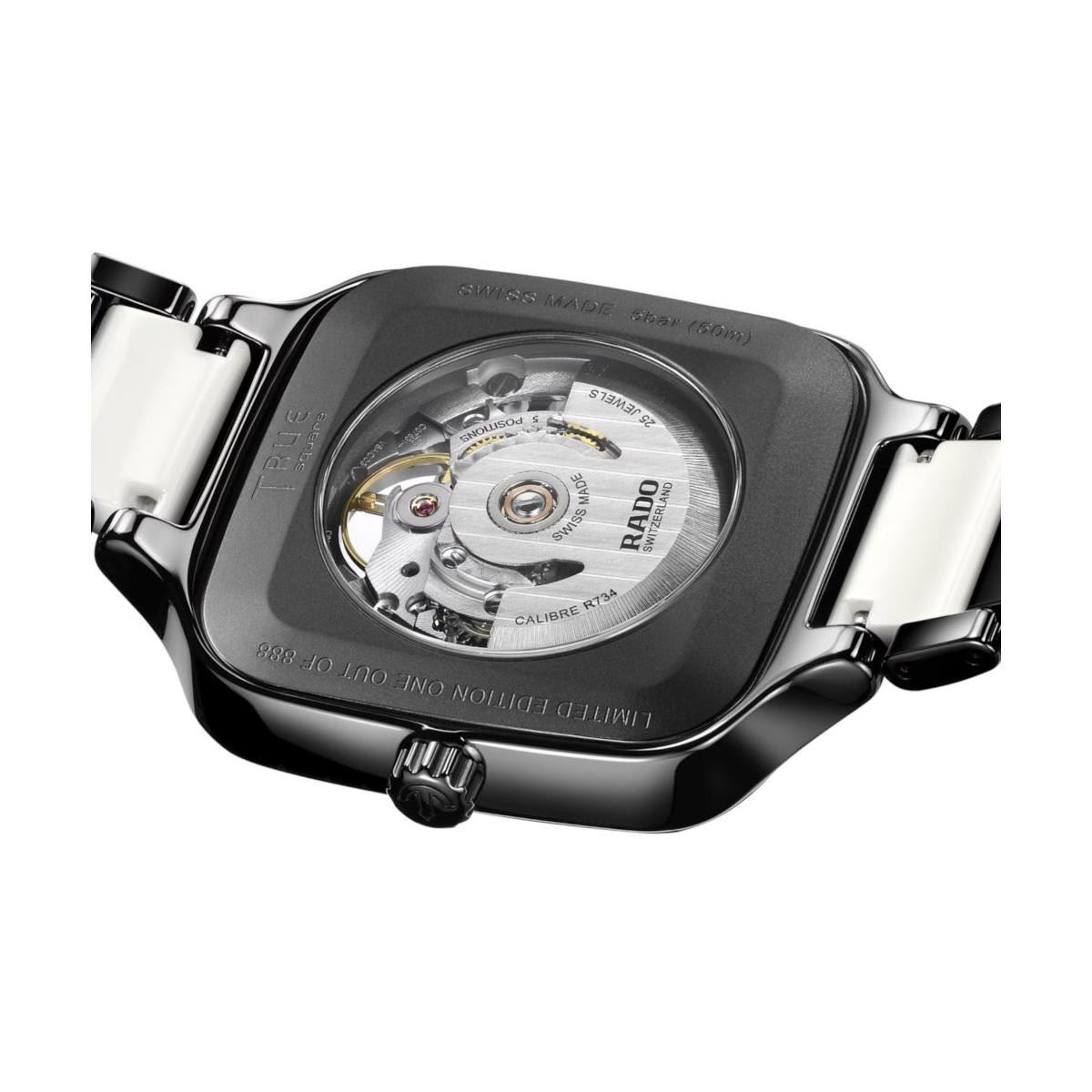 ZEGAREK RADO TRUE SQUARE AUTOMATIC OPEN HEART DIAMONDS LIMITED EDITION