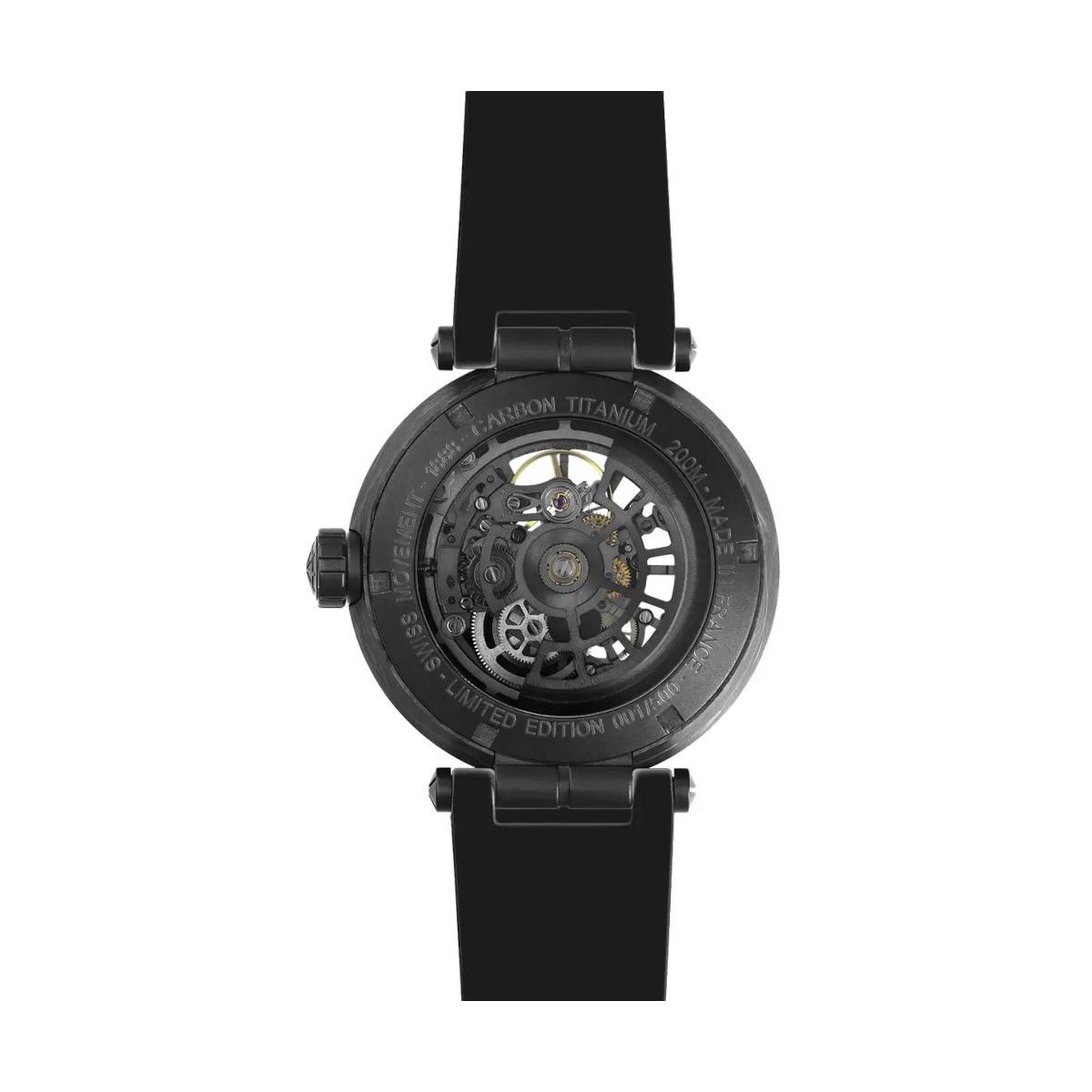 ZEGAREK HERBELIN NEWPORT CARBON TITANIUM AUTOMATIC SKELETON