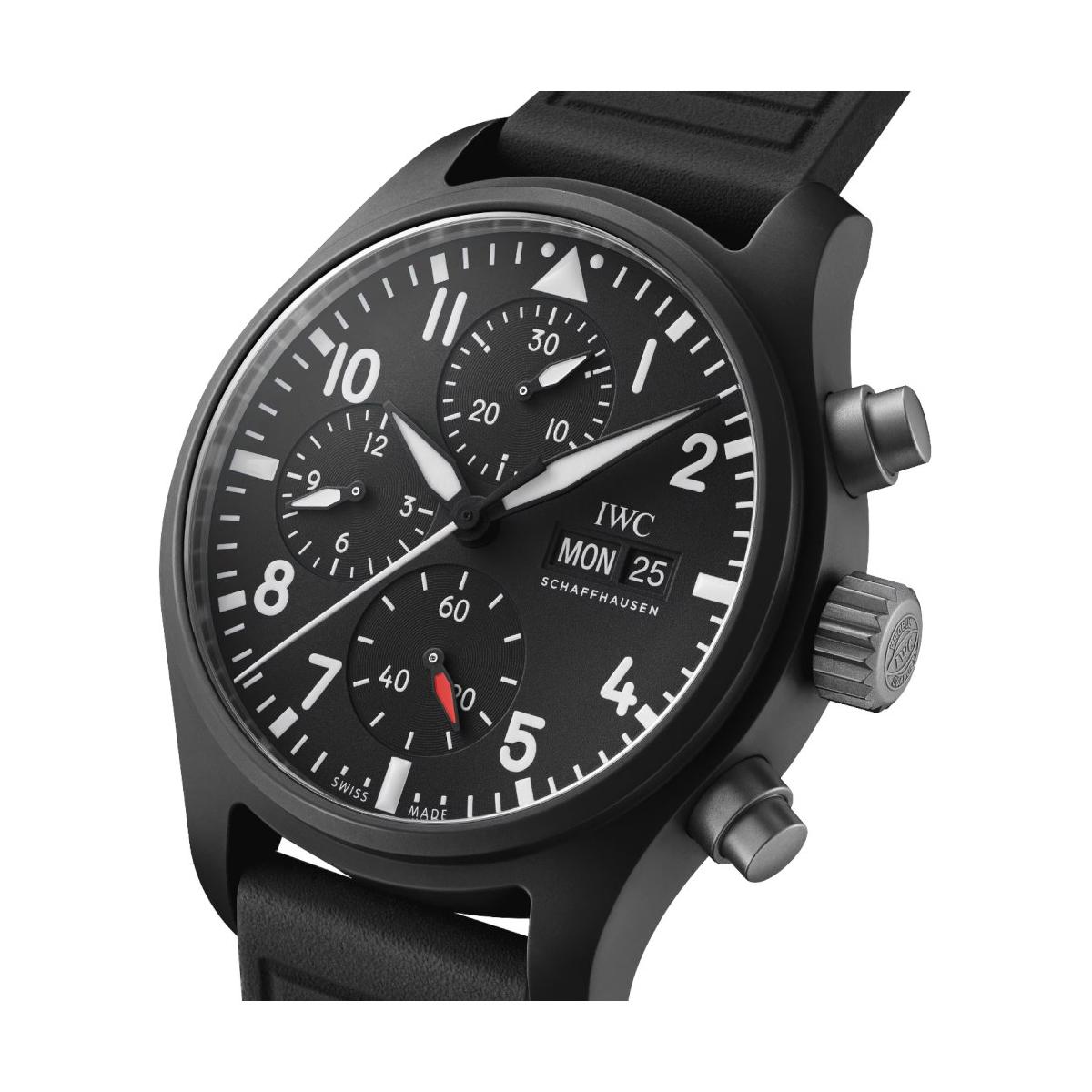 ZEGAREK IWC SCHAFFHAUSEN PILOT''S AUTOMATIC CHRONOGRAPH TOP GUN