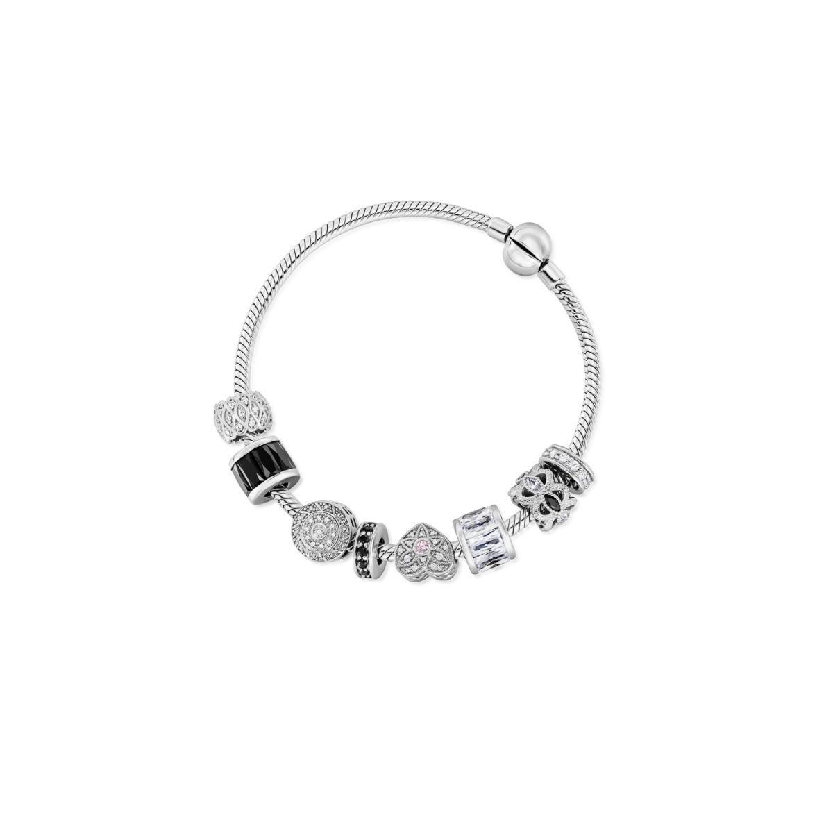 Bransoleta srebrna do zawieszek lovely beads