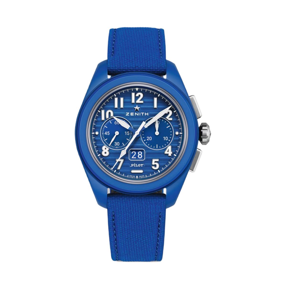 ZEGAREK ZENITH PILOT BIG DATE FLYBACK 160TH ANNIVERSARY EDITION