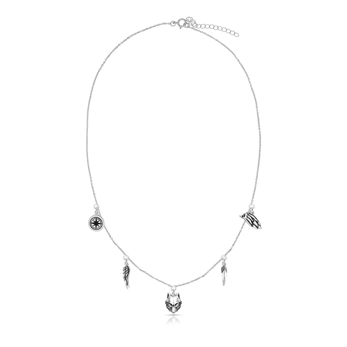 Naszyjnik choker srebrny Freedom