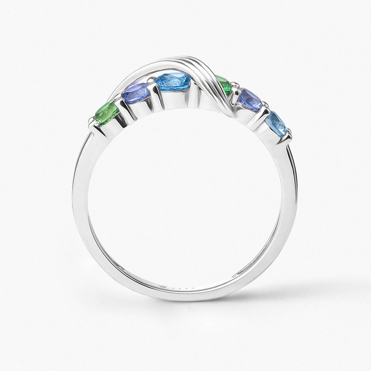 Pierścionek srebrny KOI