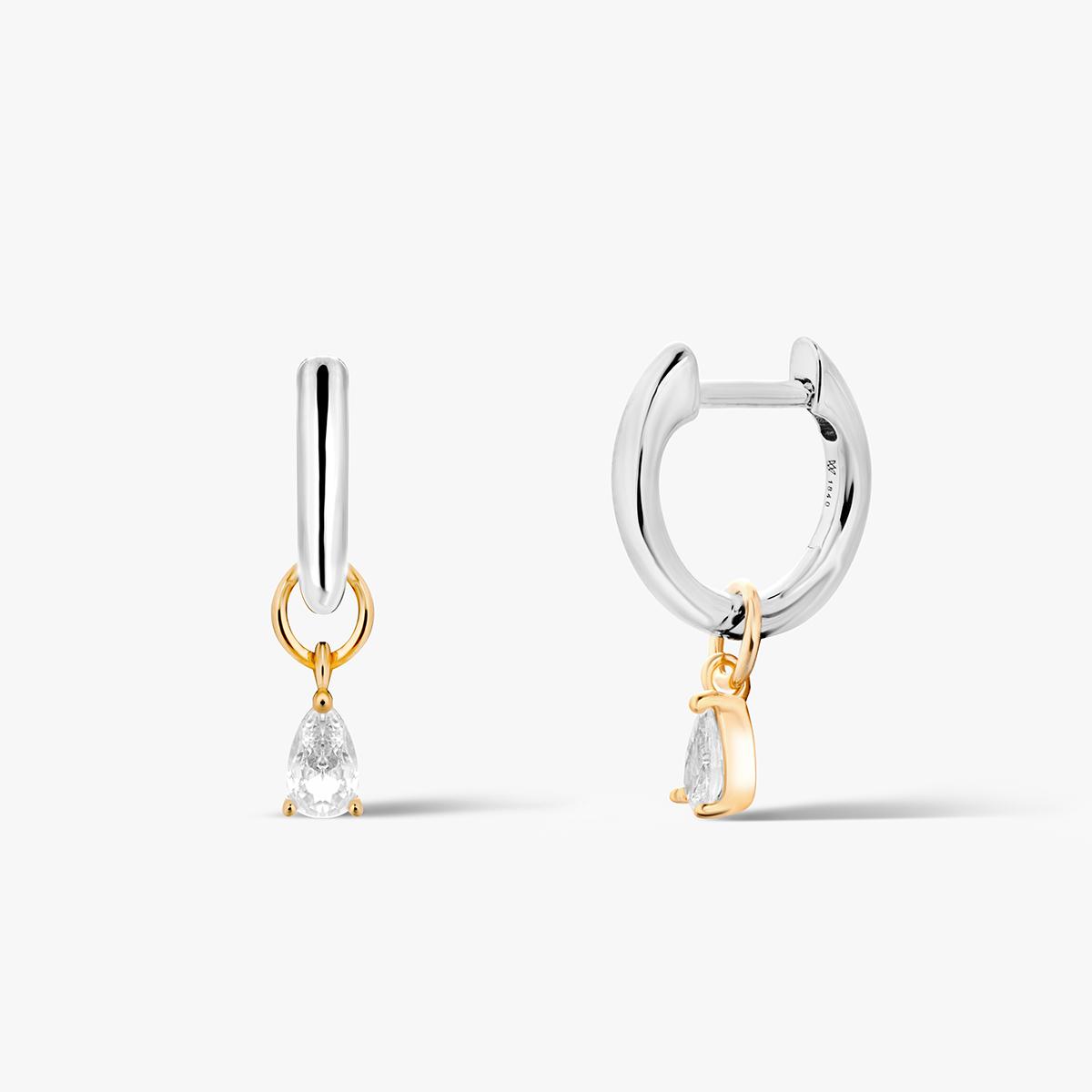 Kolczyki srebrne z cyrkoniami