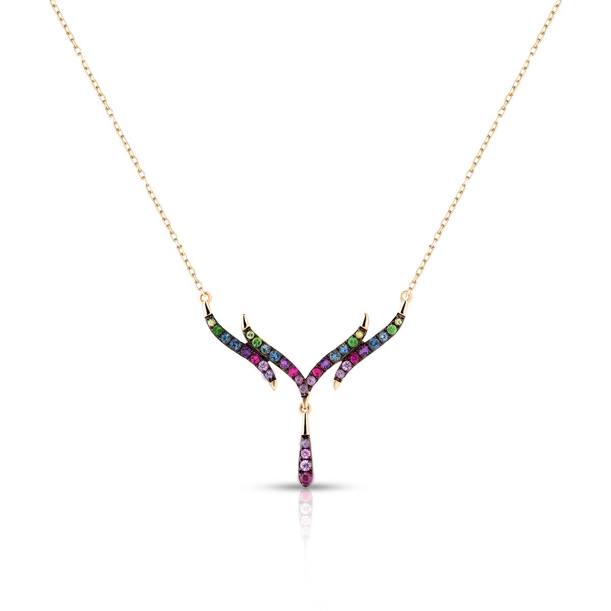 Naszyjnik złoty Preludium Paradise Birds