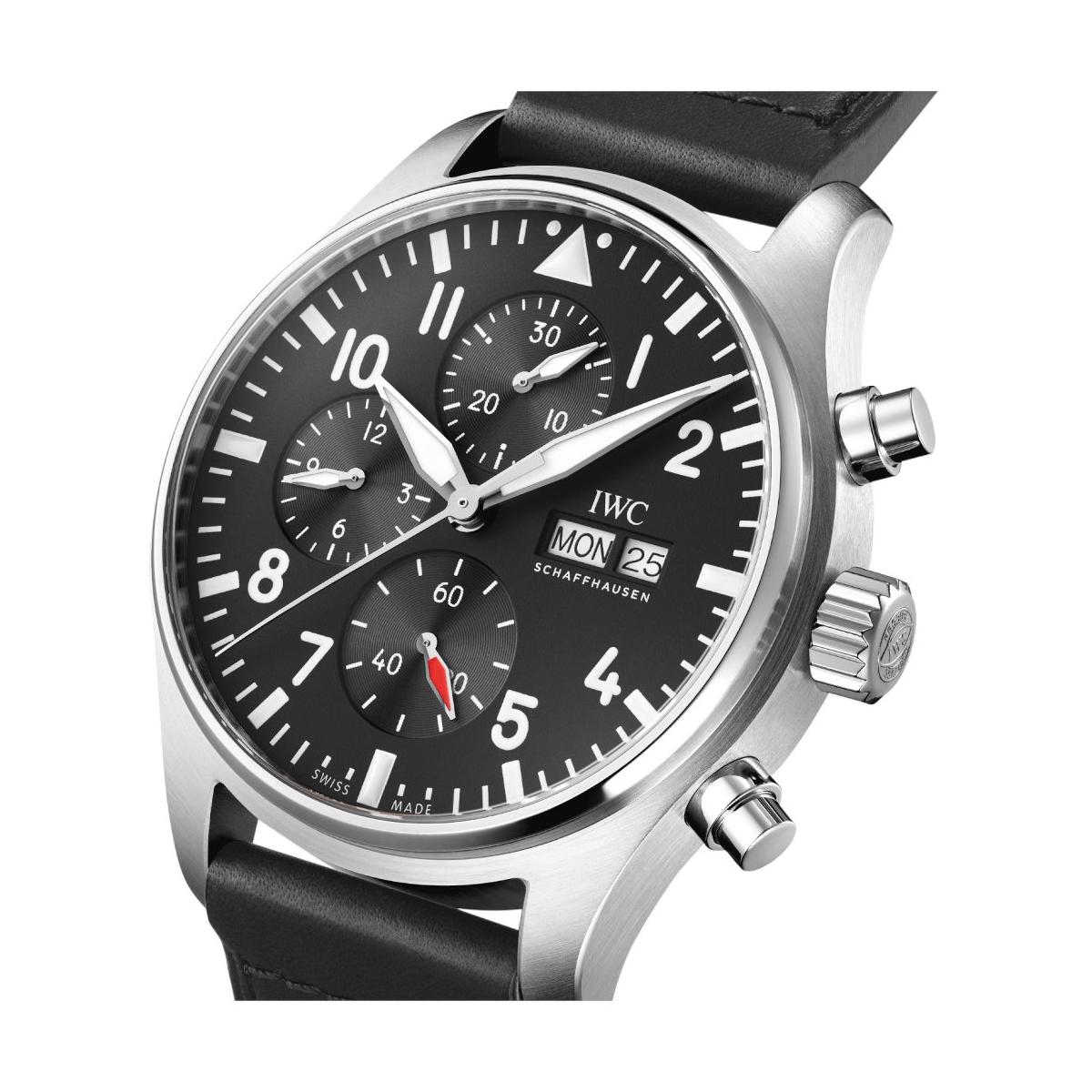 ZEGAREK IWC SCHAFFHAUSEN PILOT''S AUTOMATIC CHRONOGRAPH