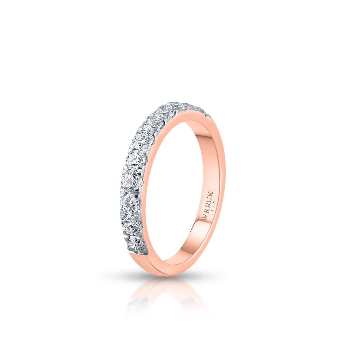 Pierścionek złoty z brylantami