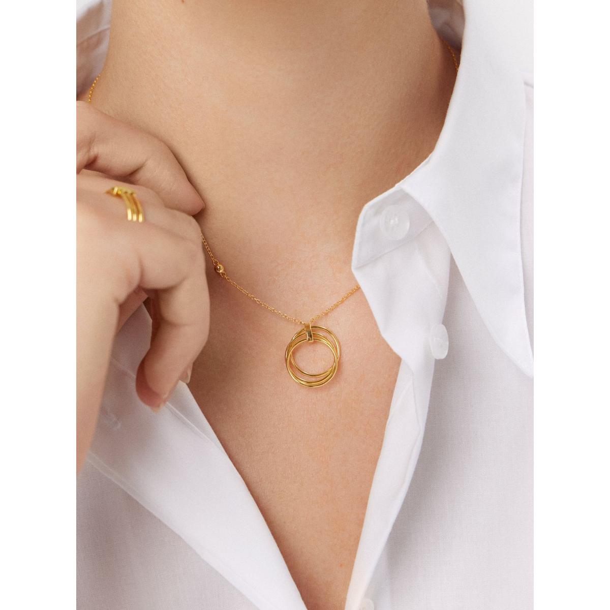 Naszyjnik srebrny pozłacany