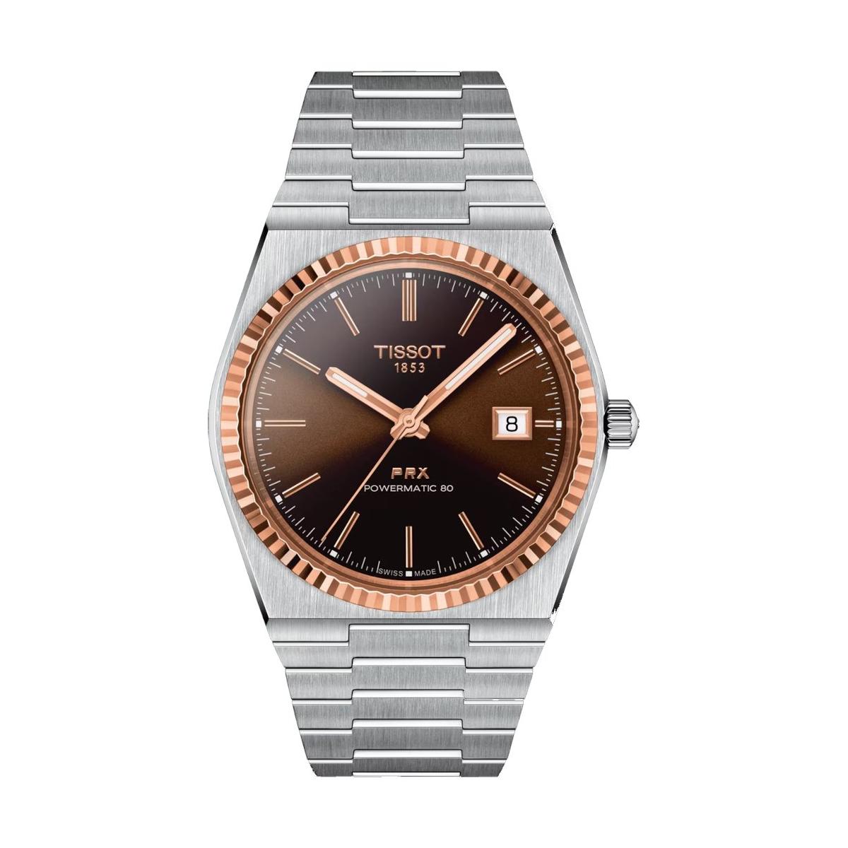 TISSOT PRX Powermatic 80 Steel & 18K Gold Bezel