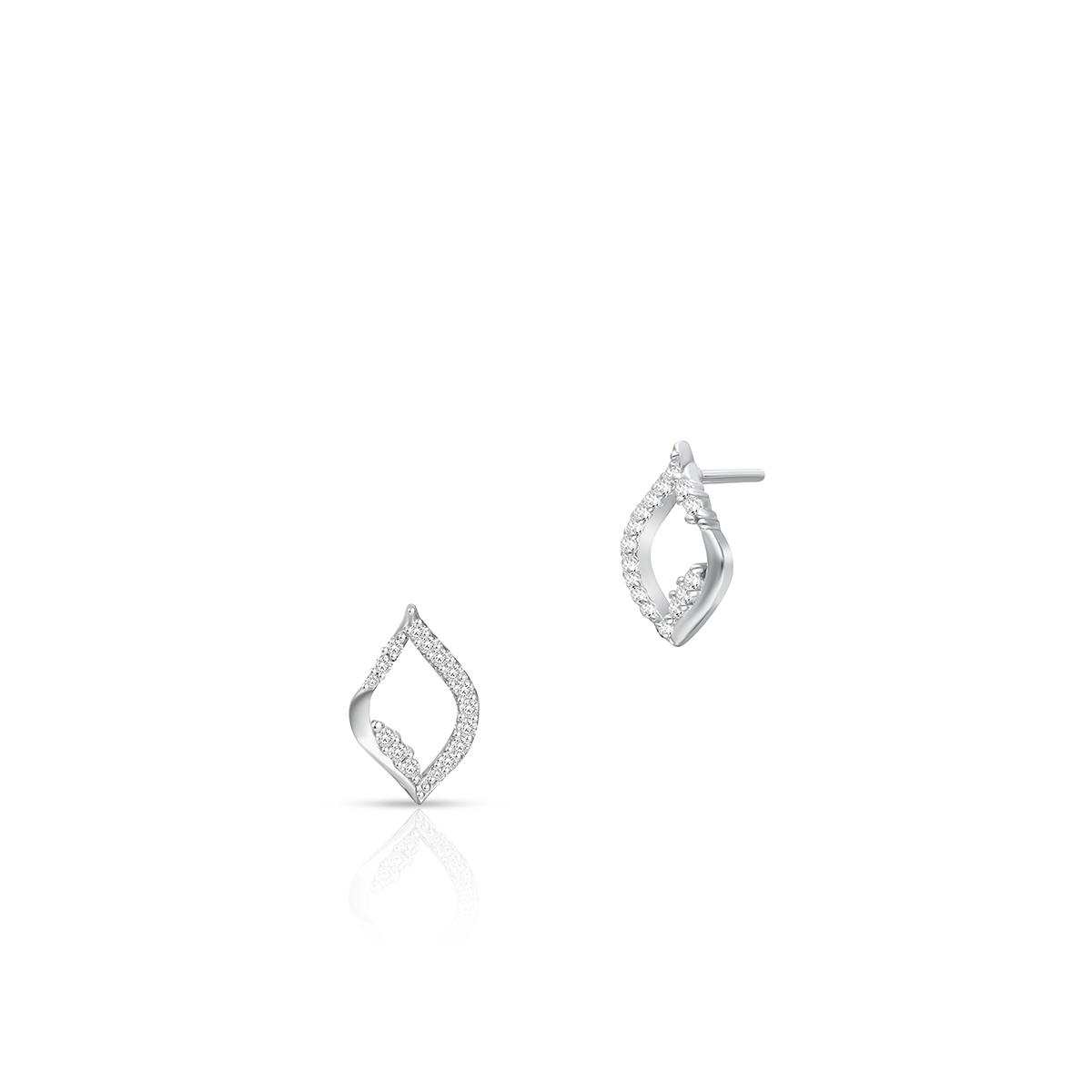 Kolczyki srebrne geometryczne