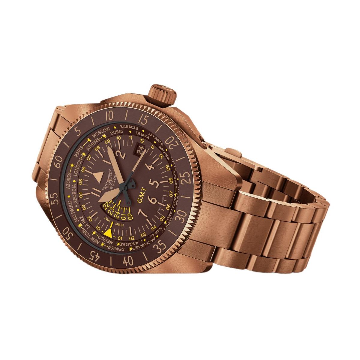 ZEGAREK AVIATOR AIRACOBRA GMT
