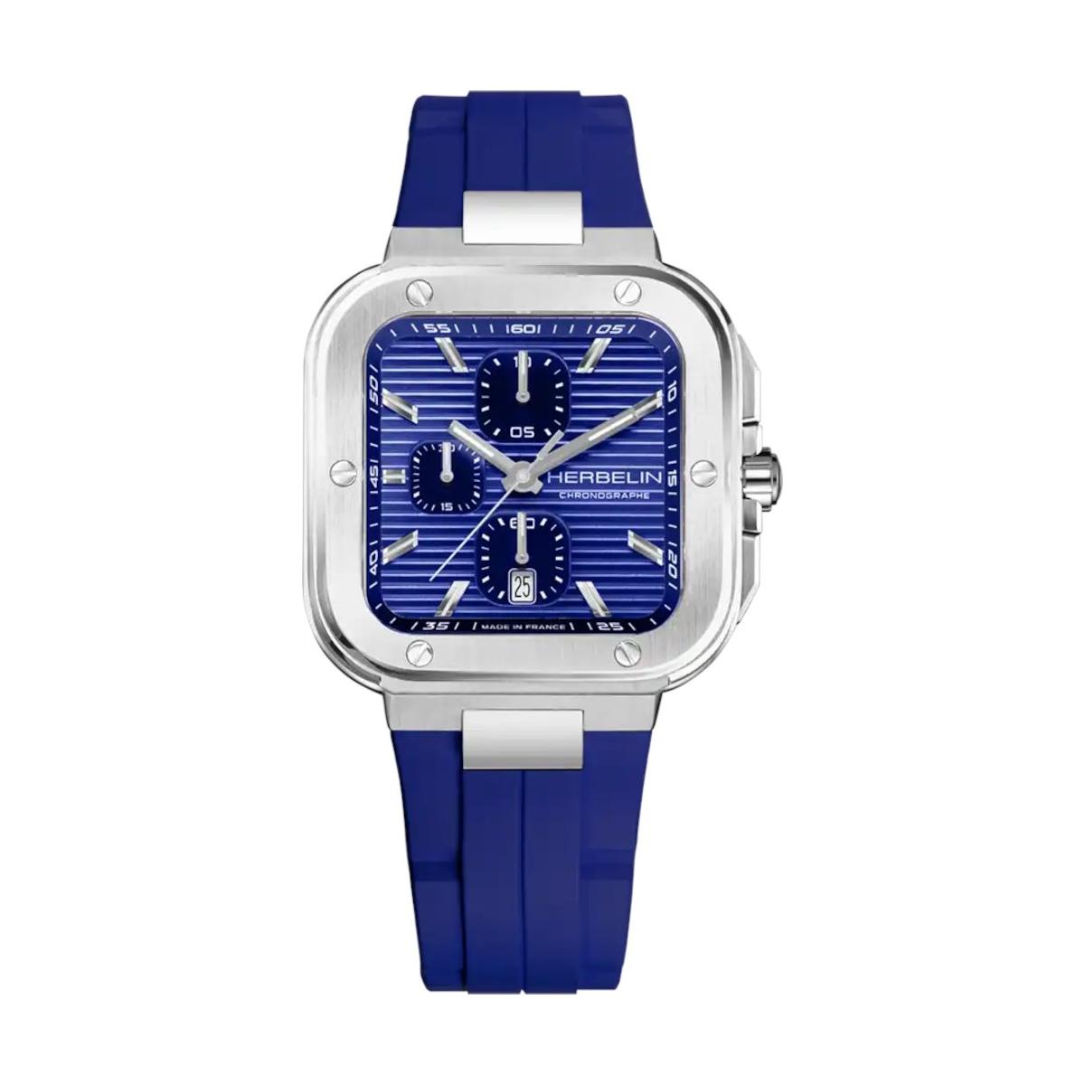 ZEGAREK HERBELIN CAP CAMARAT SQUARE CHRONOGRAPH