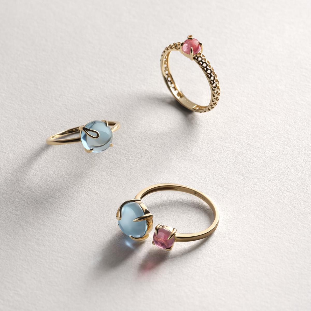 Pierścionek złoty KOI