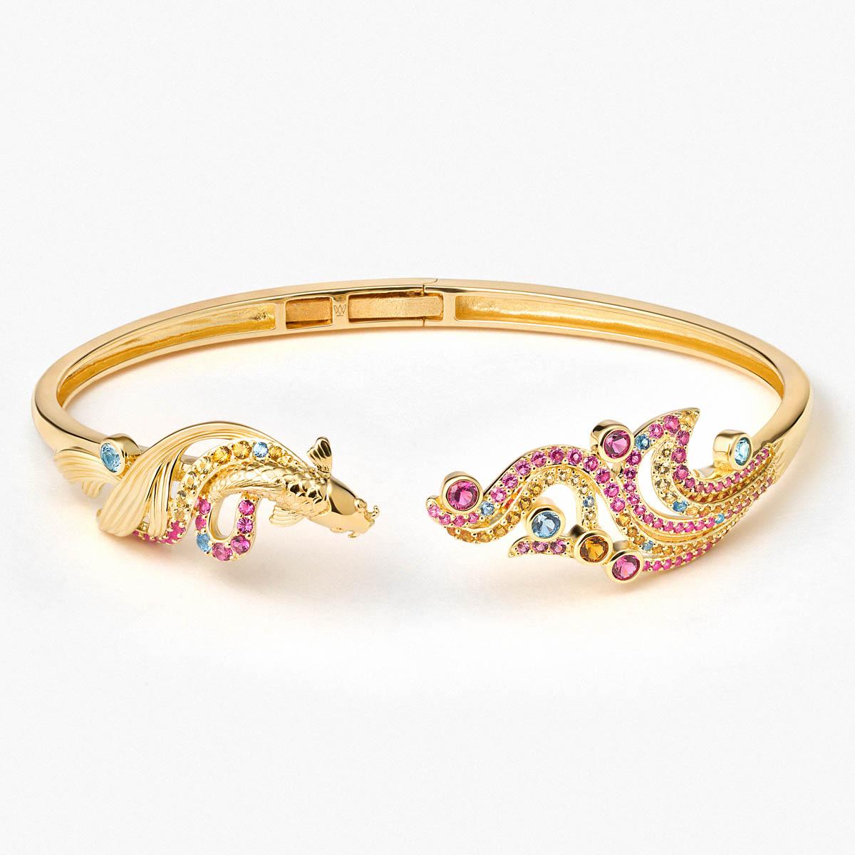 Bransoleta srebrna KOI