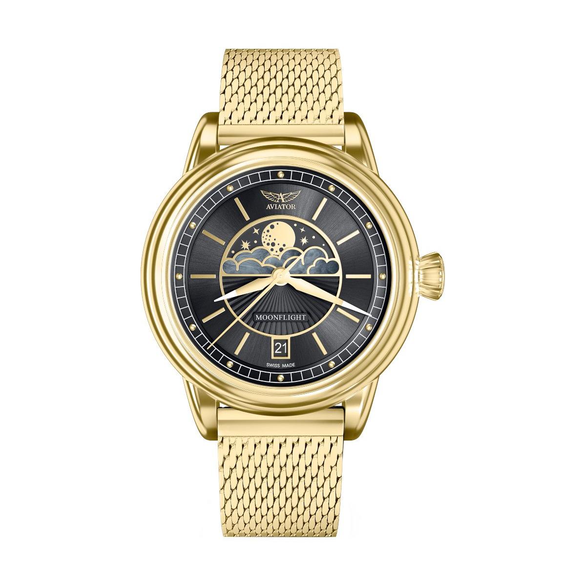 ZEGAREK AVIATOR DOUGLAS MOONFLIGHT