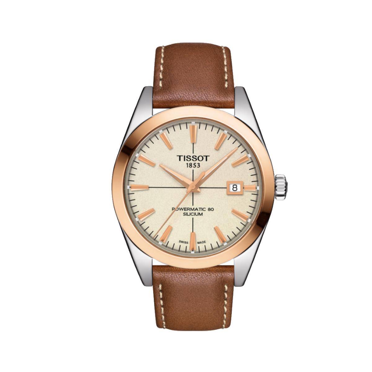 Tissot Gentleman Powermatic 80 Silicium Solid 18k Gold Bezel