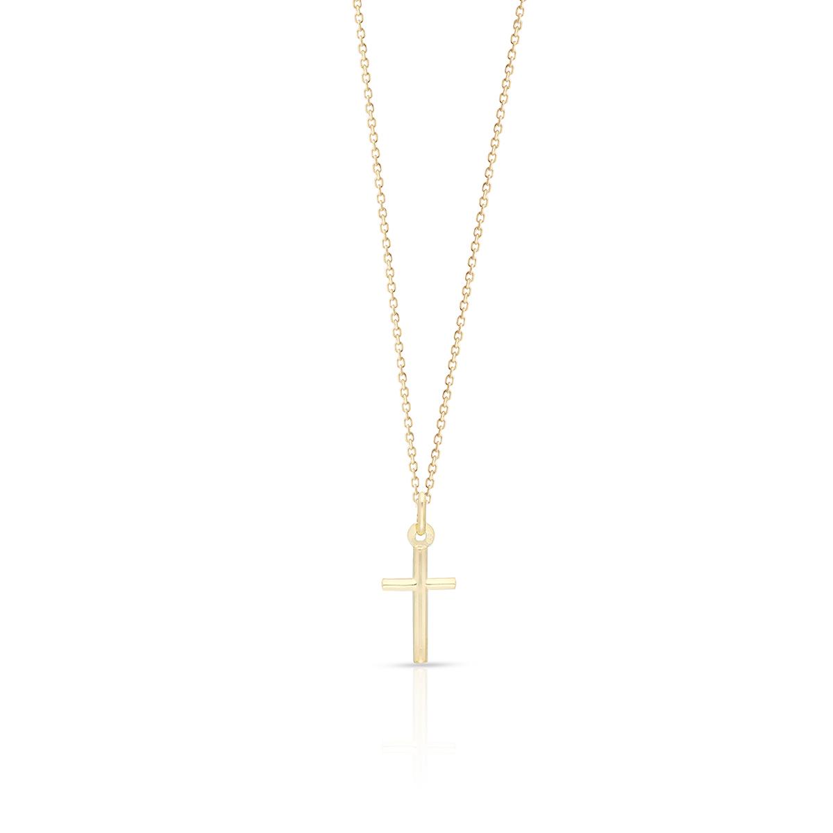 Wisiorek złoty krzyżyk