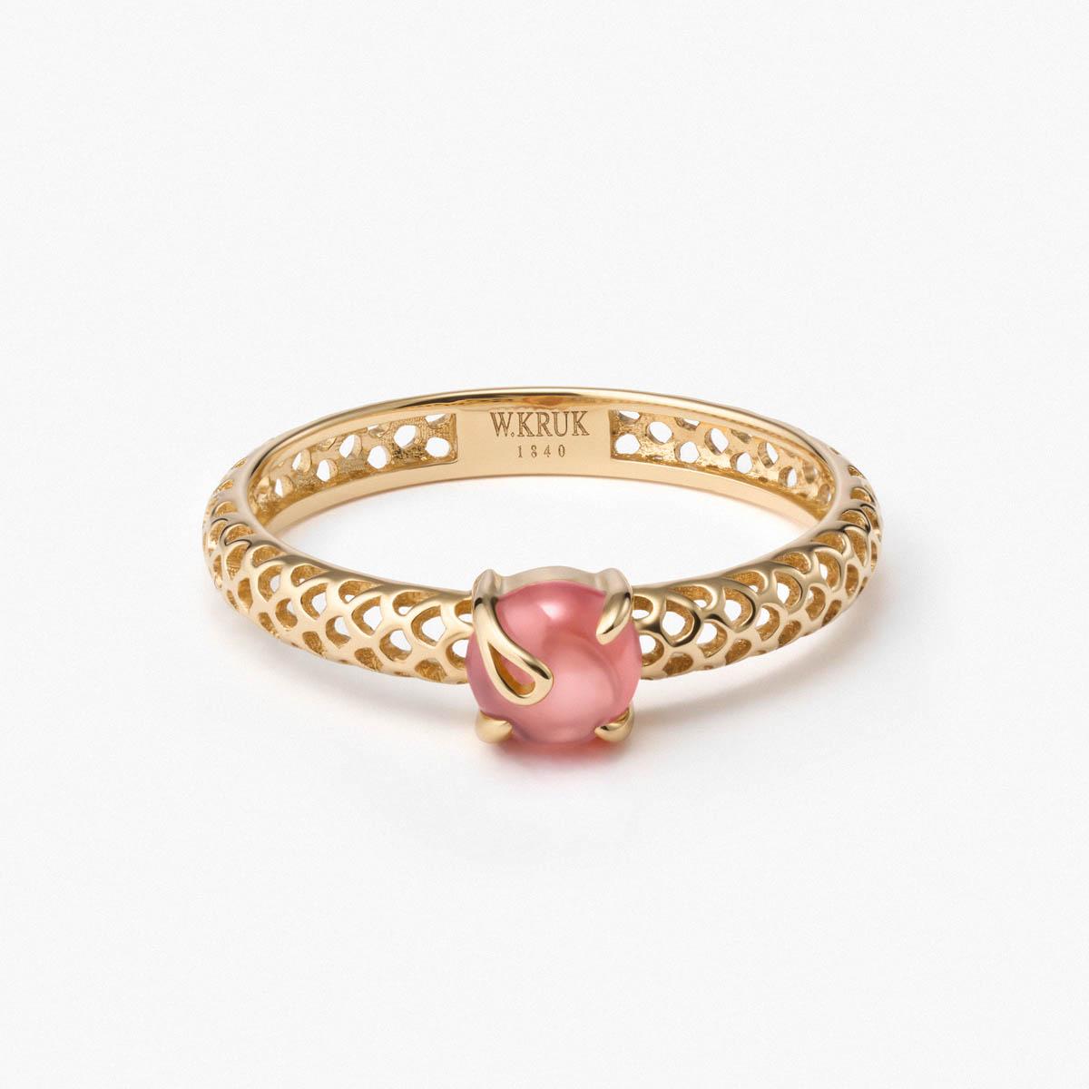 Pierścionek złoty KOI