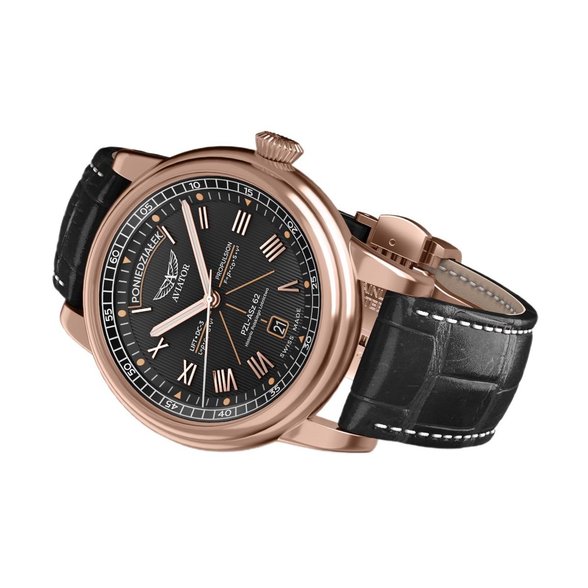 ZEGAREK AVIATOR DOUGLAS DAY-DATE POLSKA EDYCJA