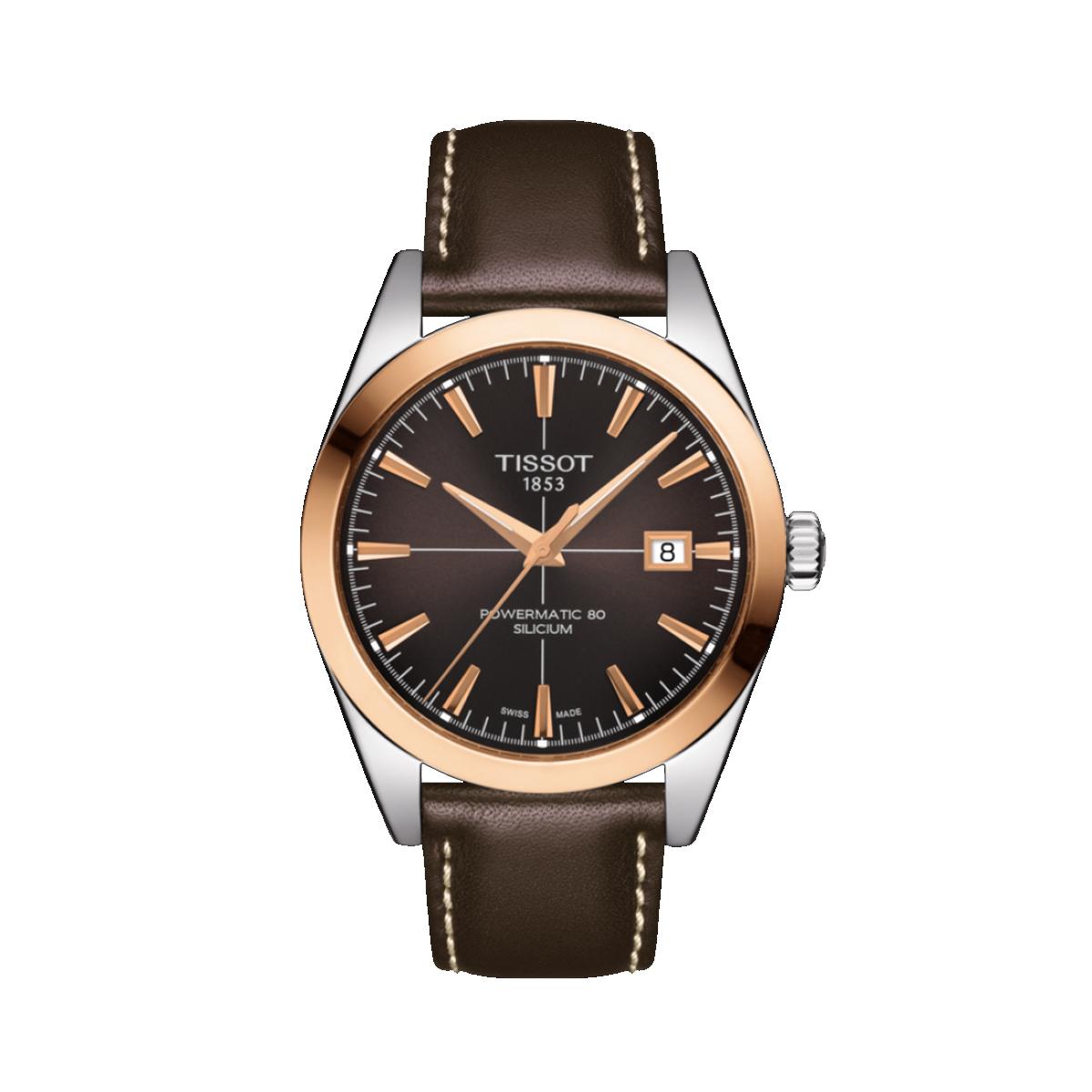 Tissot Gentleman Powermatic 80 Silicium Solid 18k Gold Bezel