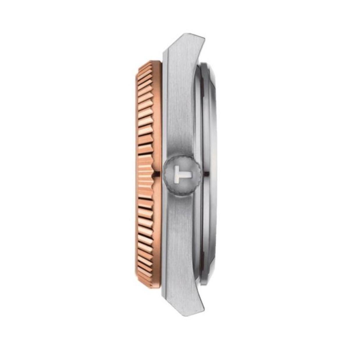 TISSOT PRX POWERMATIC 80 35MM STEEL AND 18K GOLD BEZEL