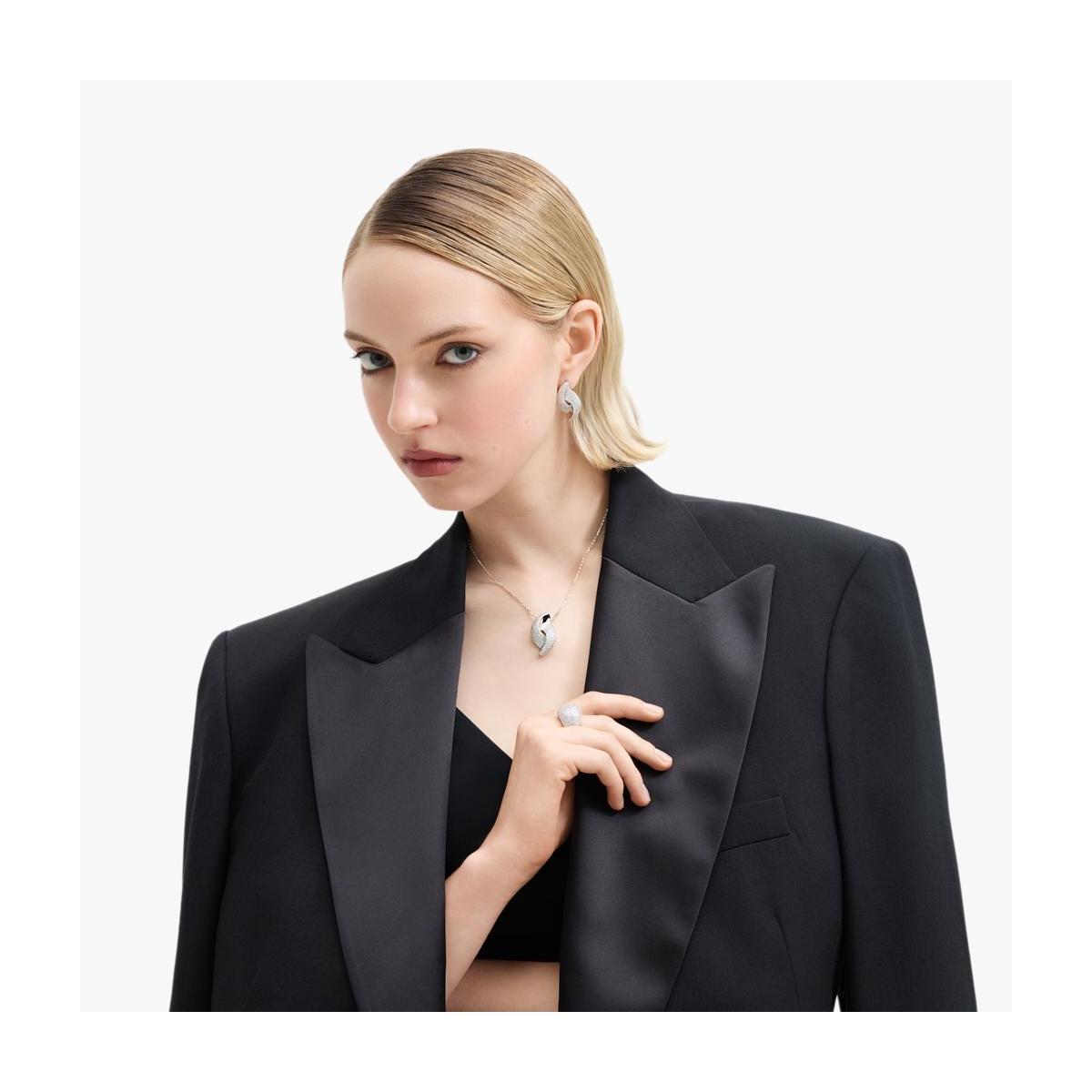 Naszyjnik srebrny z cyrkoniami