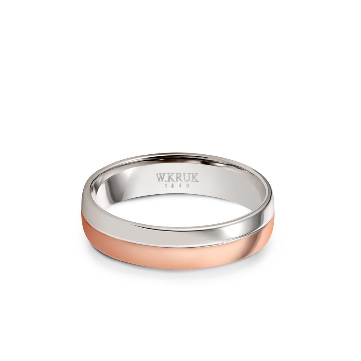 Komplet obrączek złotych Pink