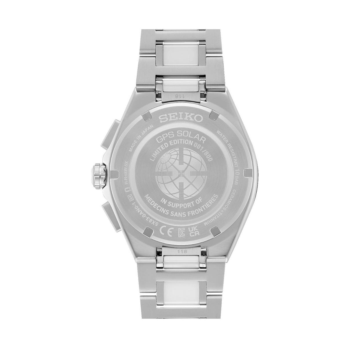 ZEGAREK SEIKO ASTRON X MEDECINS SANS FRONTIERES GPS SOLAR CHRONOGRAPH LIMITED EDITION