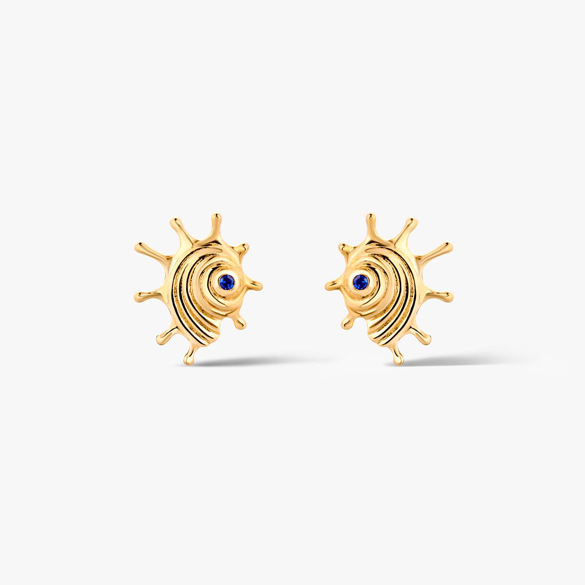 Kolczyki srebrne pozłacane