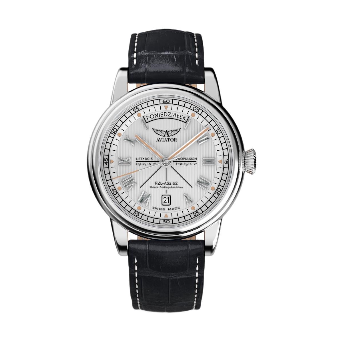 ZEGAREK AVIATOR DOUGLAS DAY-DATE POLSKA EDYCJA
