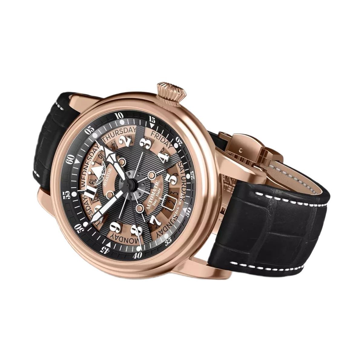 ZEGAREK AVIATOR DOUGLAS DAY-DATE MECA-41