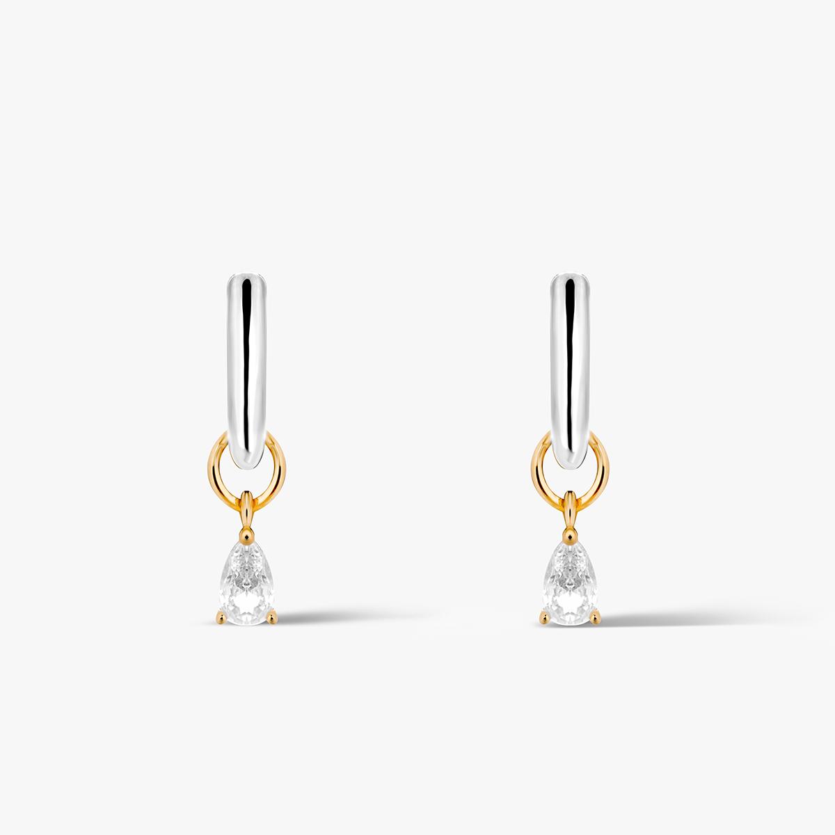 Kolczyki srebrne z cyrkoniami