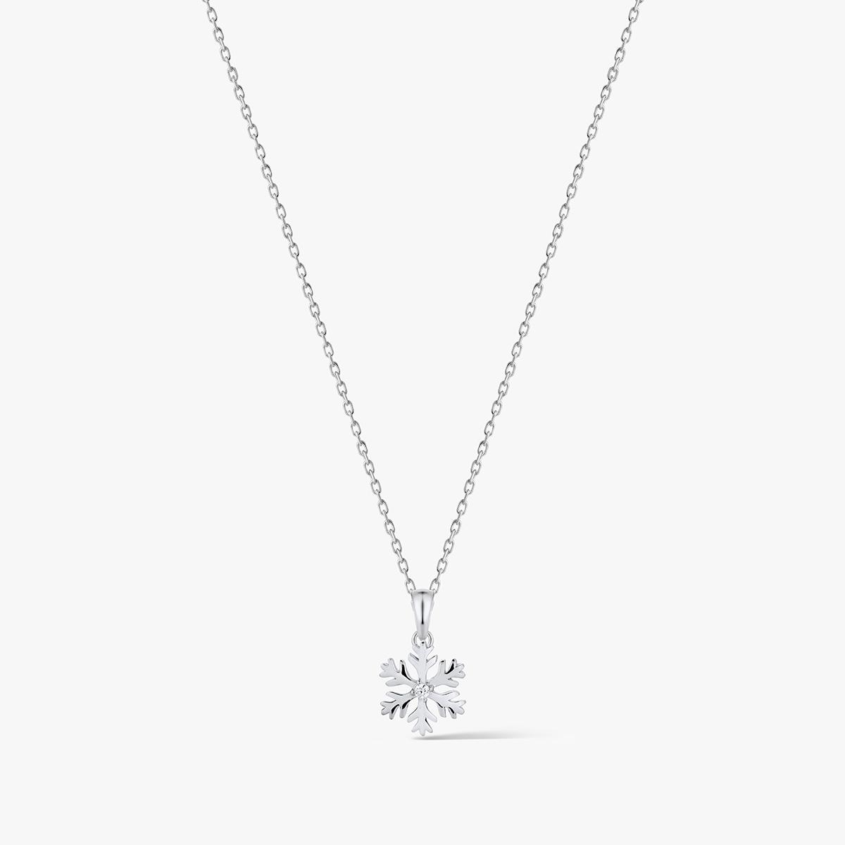 KOMPLET SREBRNA ŚNIEŻYNKA