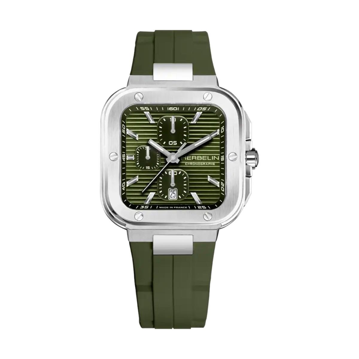 ZEGAREK HERBELIN CAP CAMARAT SQUARE CHRONOGRAPH