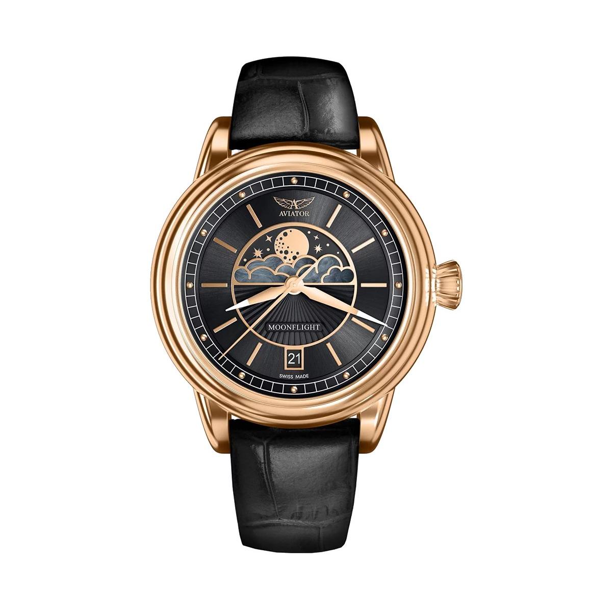 ZEGAREK AVIATOR DOUGLAS MOONFLIGHT