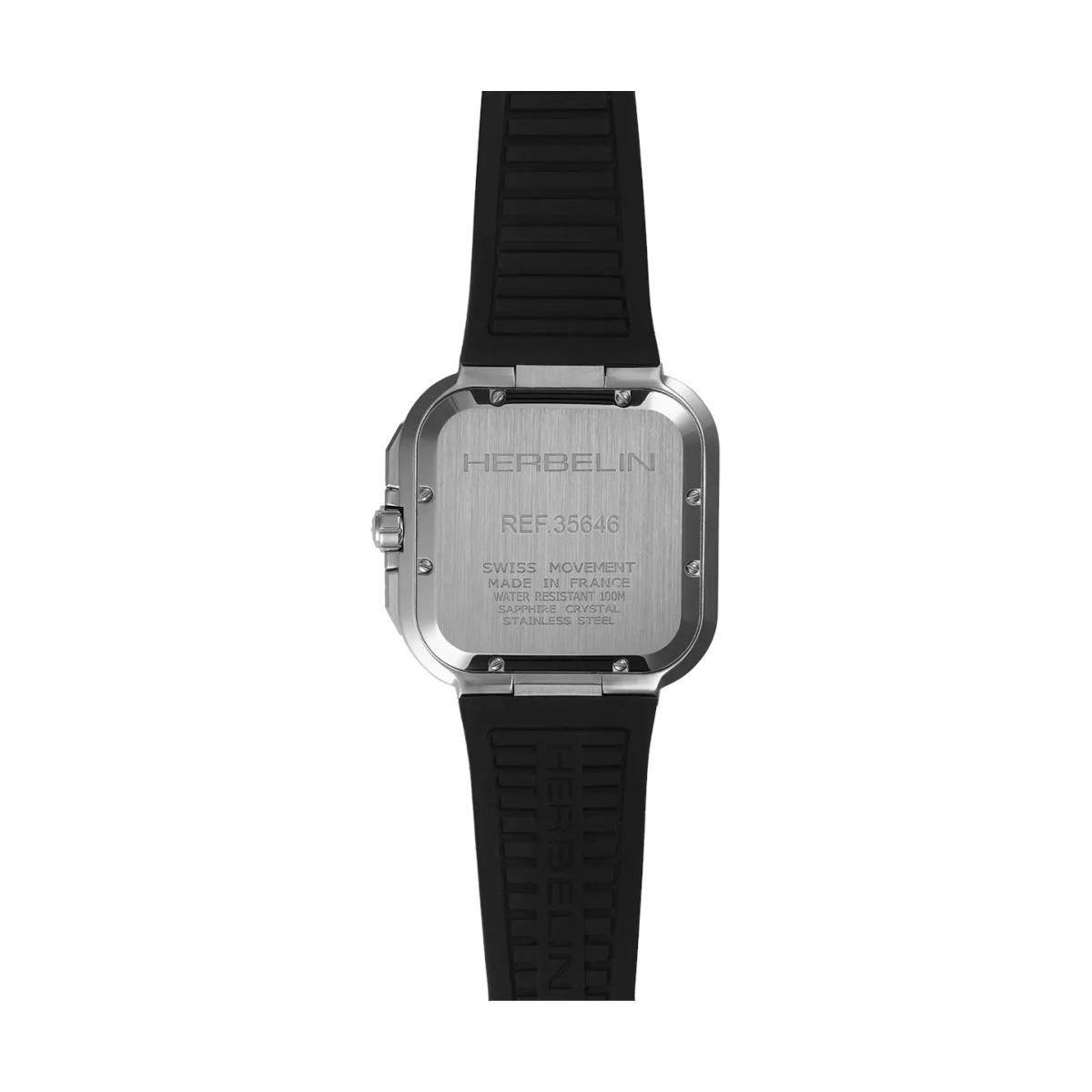 ZEGAREK HERBELIN CAP CAMARAT SQUARE CHRONOGRAPH