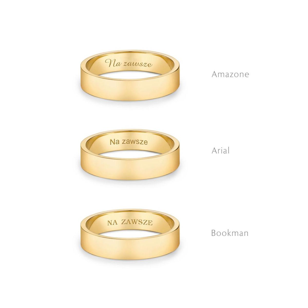 Obrączka złota MAGICA
