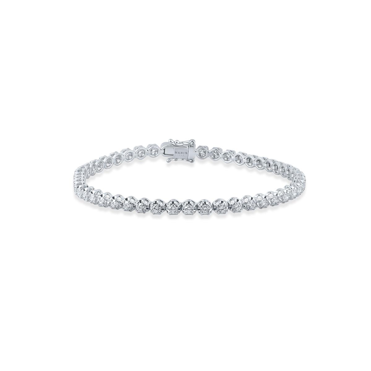 Bransoleta białe złoto z brylantami